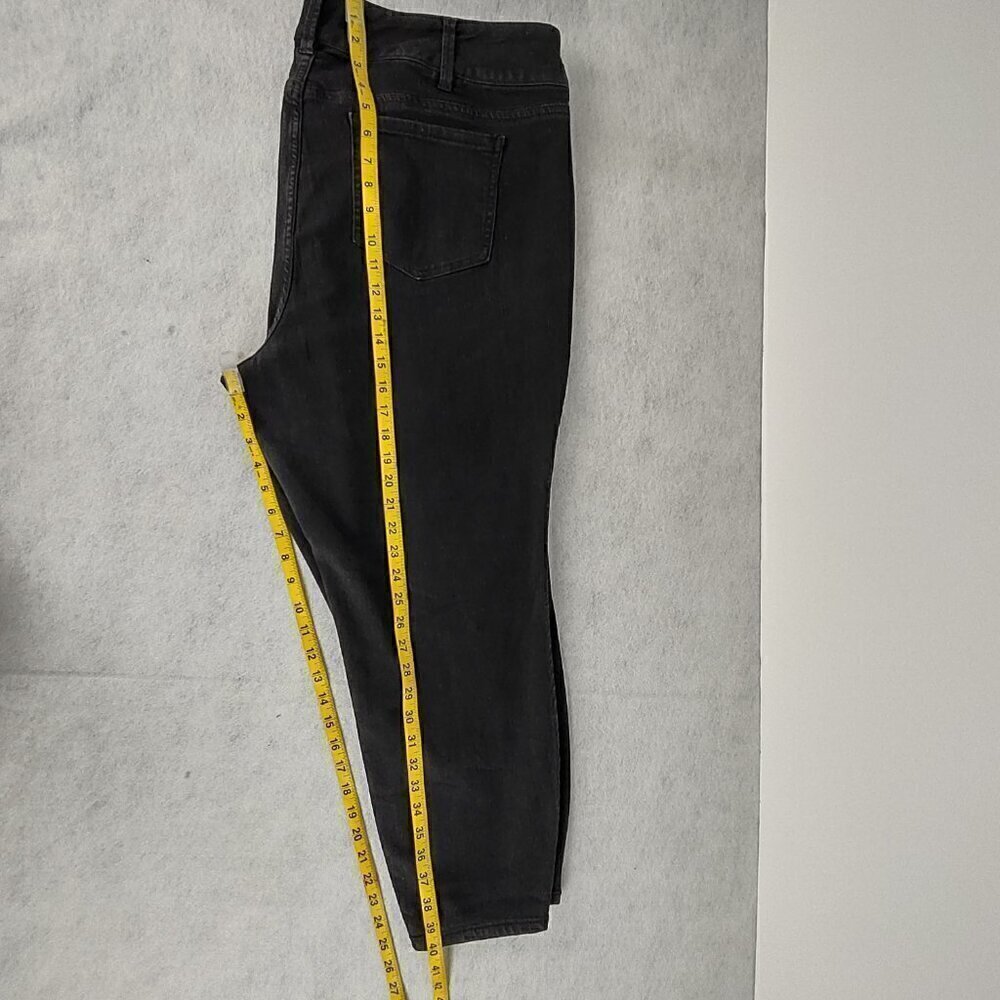 Torrid Womens Button High Rise Stretch Cotton Blend Black Denim Jeans Size 24S - Picture 8 of 10